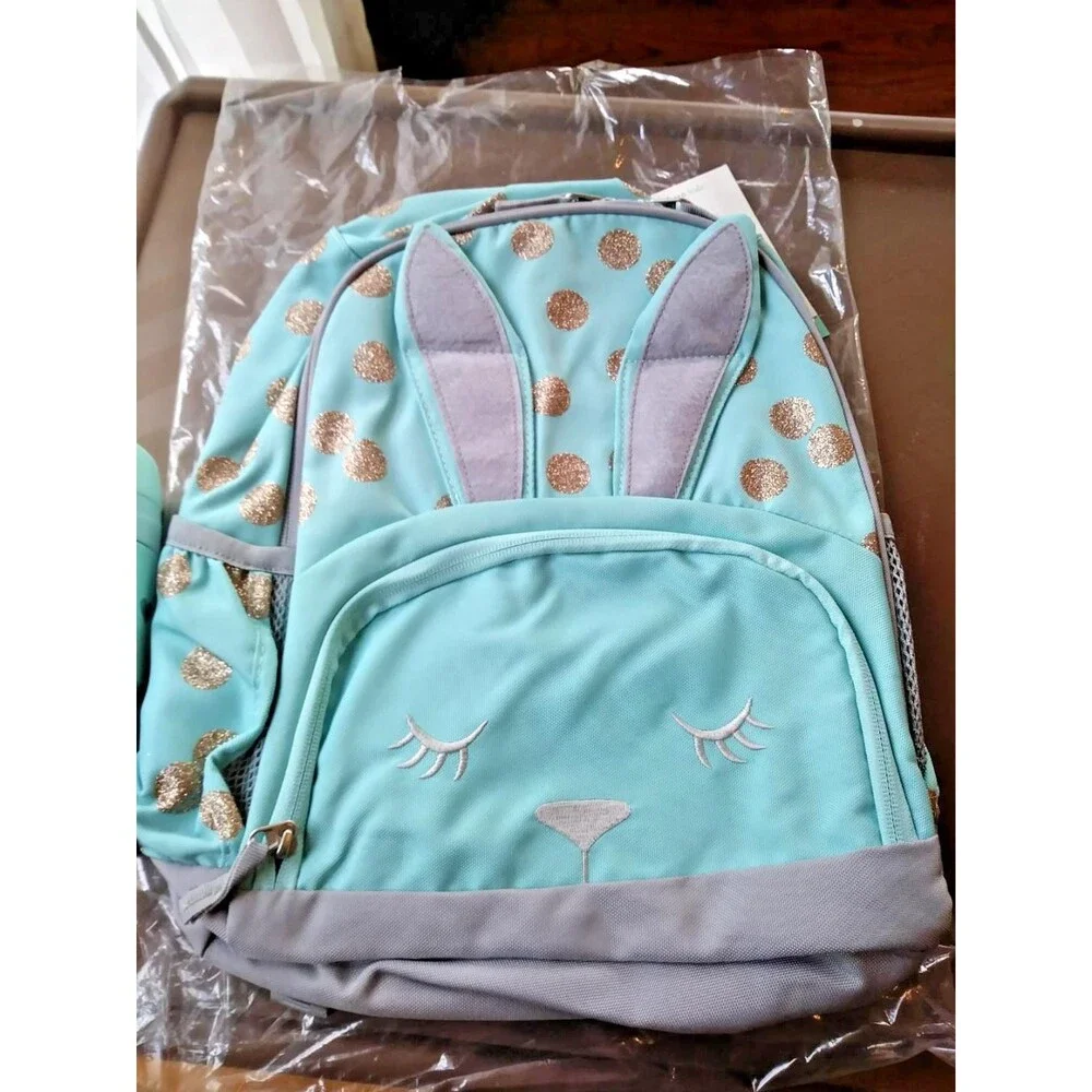 Pottery barn school kids School glitter BACKPACK rainbow travel Bag Girl kid🌈 .